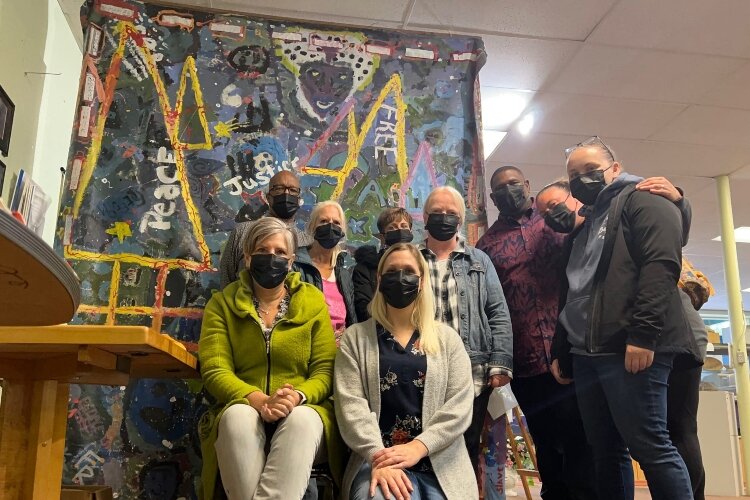 A group visited the James Jackson Museum of African American History as part of a cultural immersion experience recently.