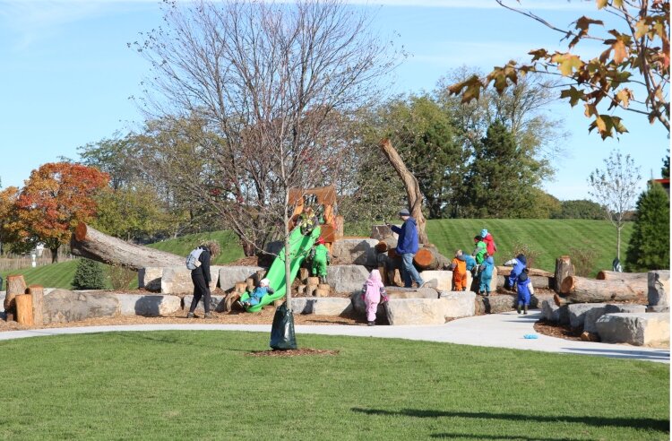 The new Sally Smoly Nature Playscape at Holland’s Window on the Waterfront is the downtown's first play space, and the Outdoor Discovery Center has more planned.