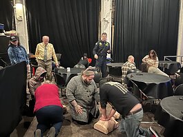 Staff and board members of the Park Theatre participated in a hands-only CPR class earlier this year as part of the Heart Safe Holland initiative.