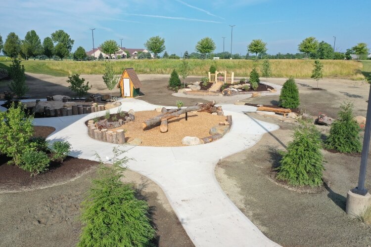 The Outdoor Discovery Center staff have built nature play parks for several area churches and schools, including a preschool at Ridge Point Church.