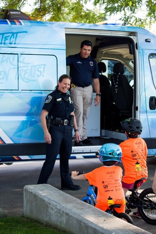 Ice cream is one way the Holland Community Policing Team connects with community.