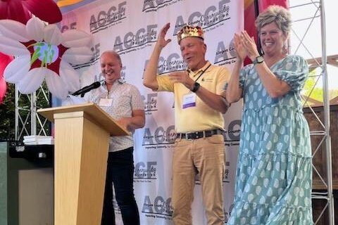There were several presenters at the Dunes Resort in Douglas last month as the Allegan County Community Foundation launched its PRIDE Fund.