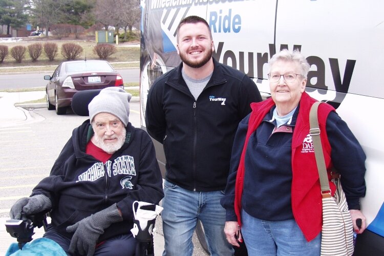 From left: Dennis Young, Tom Sikkema and Melinda Young.