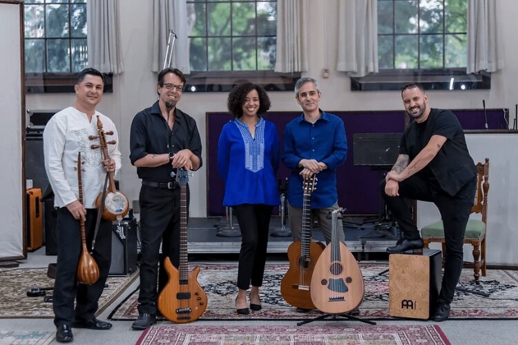 Moroccan singer Lamiae Naki and her ensemble Seffarine 