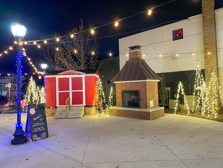 Santa’s workshop where festival goers can get photos taken with Mr. and Mrs. Clause. (Brittany Meyers)