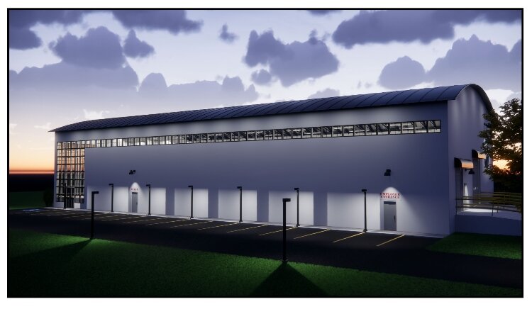 A rendering of the $1.2 million facility USA Sign Frame and Stake is building in Zeeland Township.