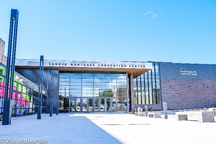 The VanDyk Mortgage Convention Center Entrance with Signage