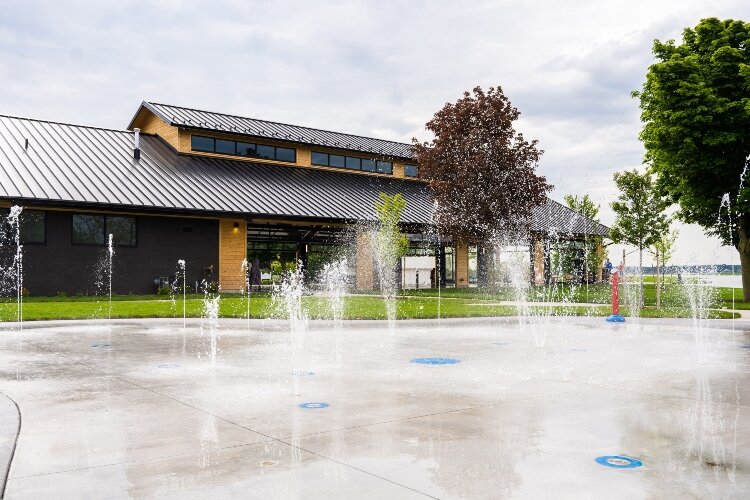 Water features at Tanglefoot park. (Village of Spring Lake)