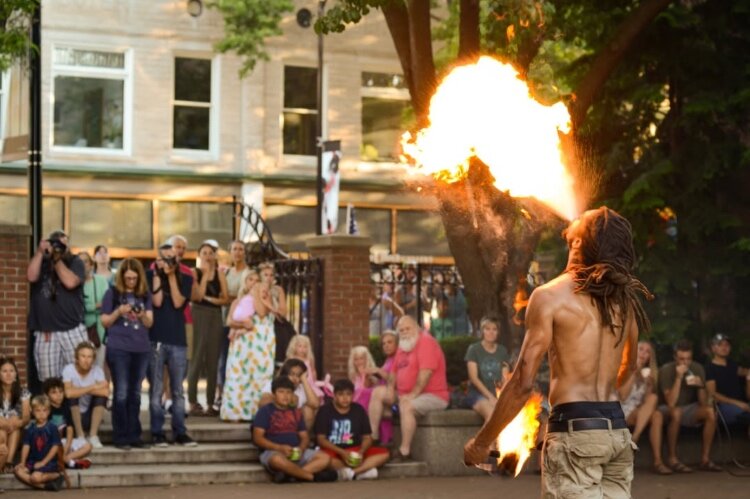 The popular weekly Holland Street Performers series kicks off on June 12. 