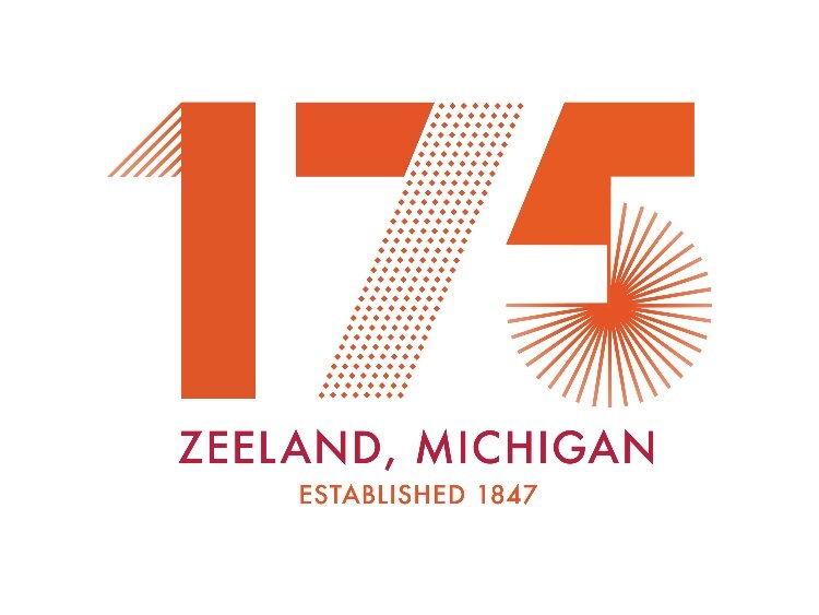 The city of Zeeland commemorates 175th anniversary with logo. 