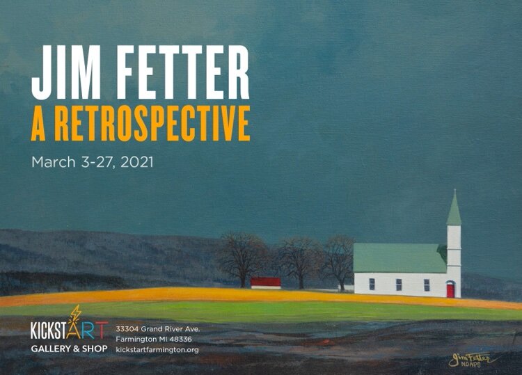 Retrospective of Works by Jim Fetter runs through Saturday, March 27, at KickstART Gallery & Shop.