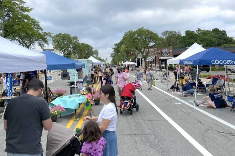 A scene from last year’s inaugural Shop for Good Village at the Berkley Street Art Fest.