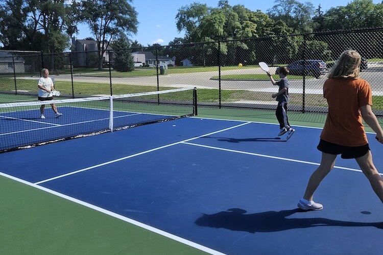 The new pickleball courts at Miller Park in Southfield.