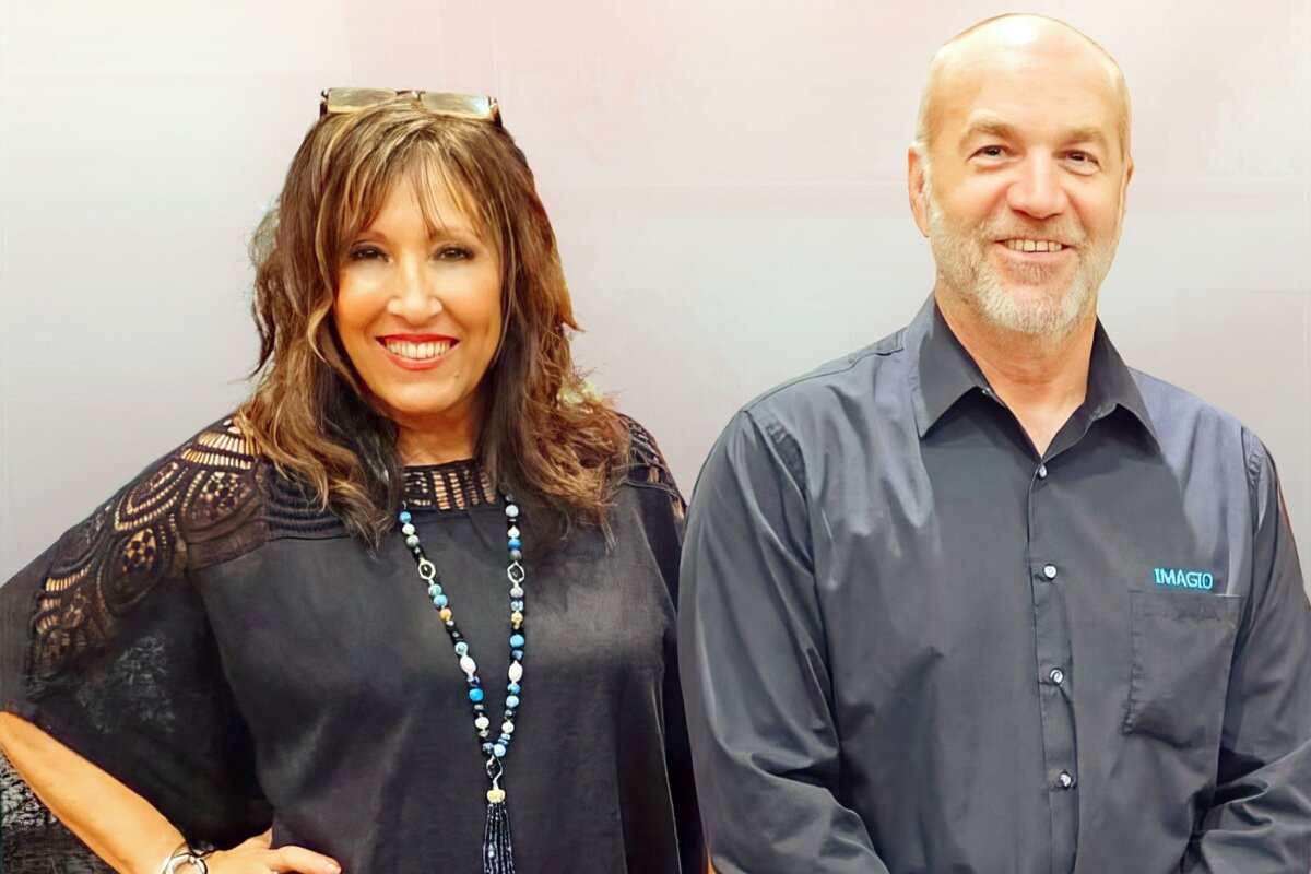 IMAGIO Glass Design co-founders Paula Badalamente and Mike Trego.