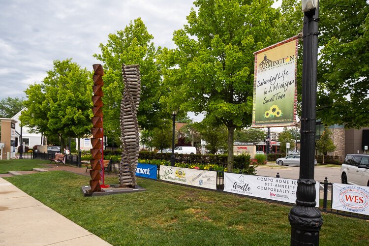 Ken Thompson’s seven sculptures in Riley Park were installed earlier this summer.