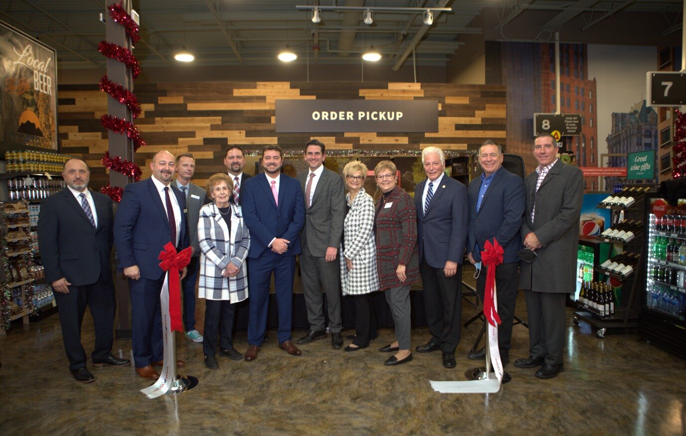 Sterling Heights officials gather for the grand opening of Total Wine & More in November of last year.