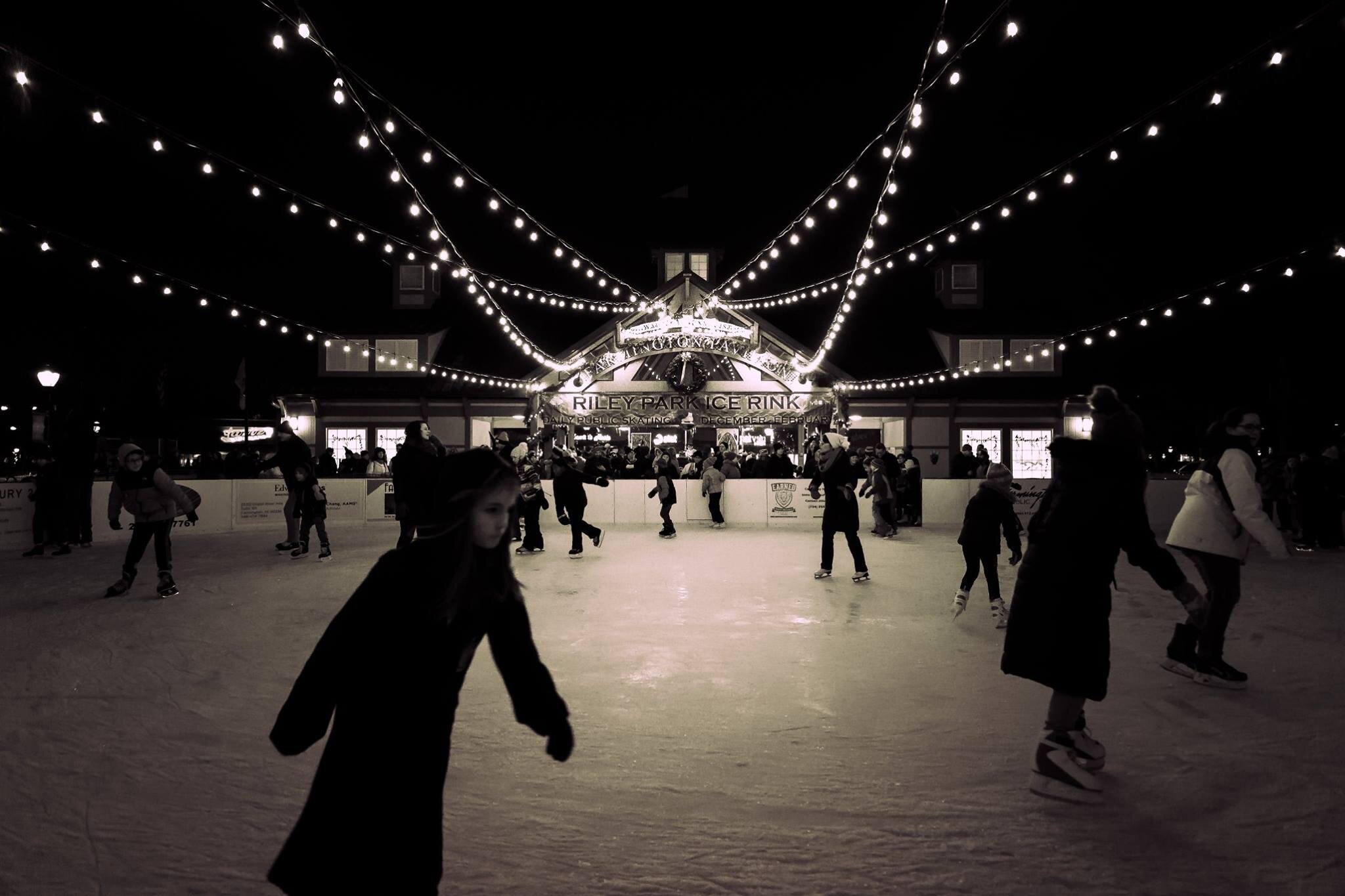 “We’re thrilled to have the rink open in time for the holidays,” says Melissa Andrade.