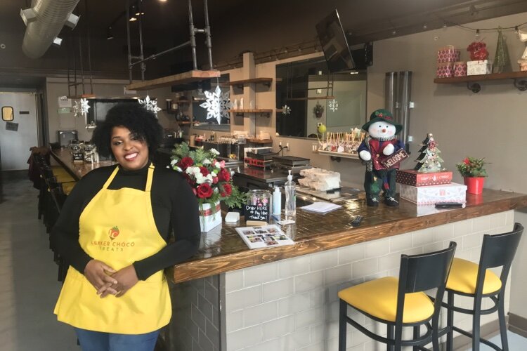 Nakija Mills, owner of Lekker Chócó Treats.
