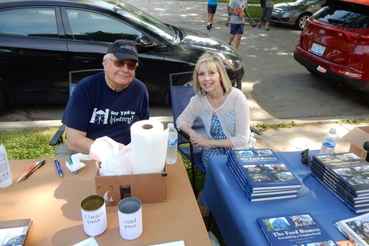 Preservation Dearborn members L. Glenn O'Kray and Karen Milligan (L to R).