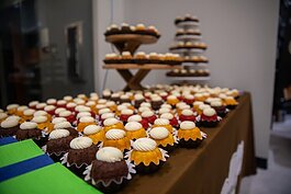 The spread from Nothing Bundt Cakes at Velocity Reinvented in Sterling Heights. (File photo: David Lewinski)