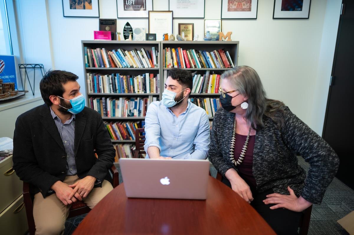 Ghassan Abou-Zeineddine, Mohamad "Moejay" Jaafar, and Sally Howell (L to R)