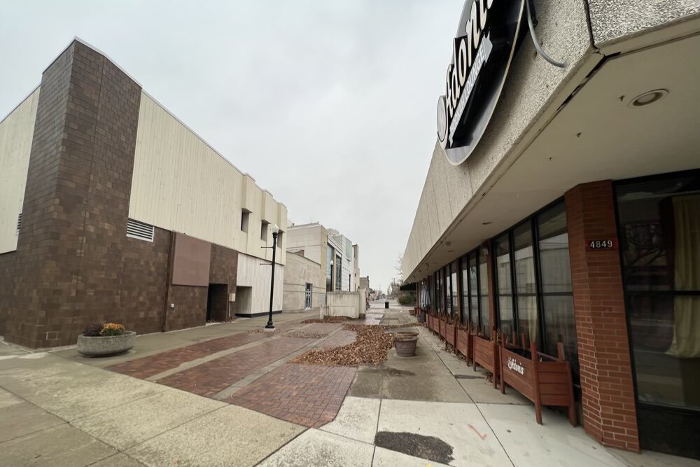 The alley approaching the Arab American National Museum, which is soon to be transformed.