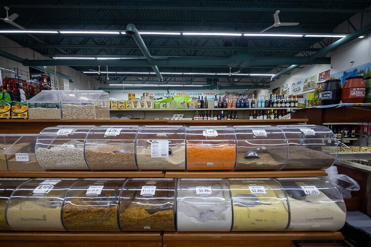 A selection of spices at Al Bataween.