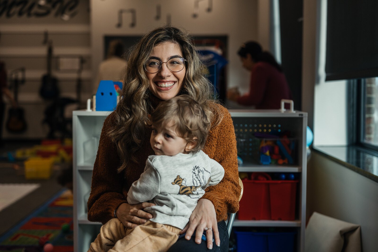 Bianca Mansour with her son James.