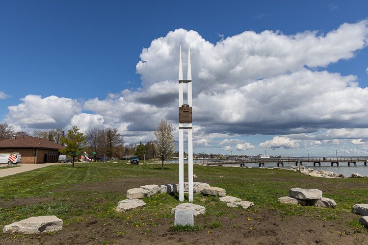 A sculpture at Brandenburg Park.