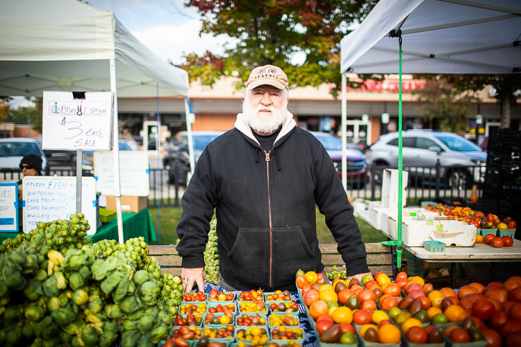 Chuck Hancock, Assistant at Uhlianuk Farms. Photo by David Lewinski.