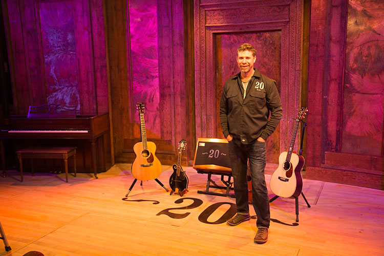 Allan Goetz at sound check.