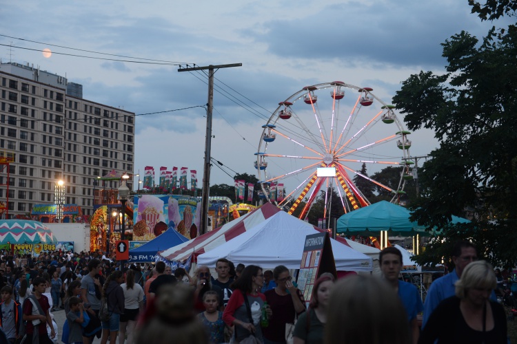 Homecoming festival is just one of the many ways to mingle with the community.  Photo by Jessica Strachan