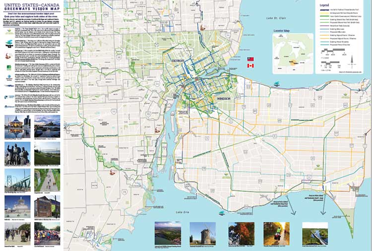  US-Canada Greenways Vision. Courtesy US-Canada Greenways Vision