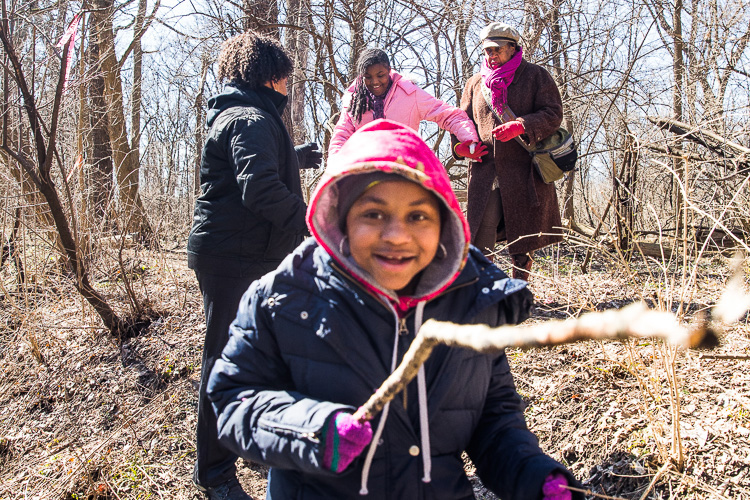 Attending a hike with Detroit Inspiring Connections Outdoors at Rouge Park. Photos by David Lewinski