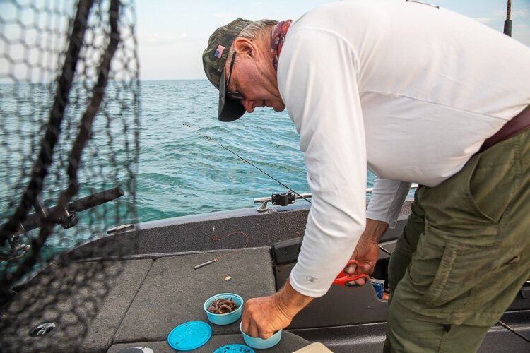 Don Murray picks up some bait.