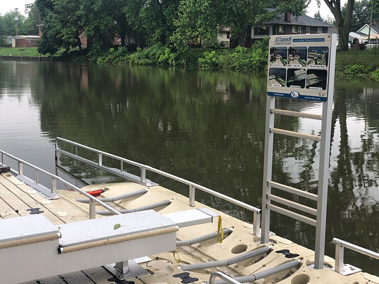 EZ-Dock. Photo courtesy Clinton River Watershed Council.