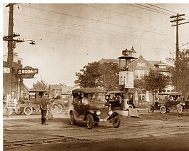 The Ferndale Crow's Nest on Woodward and 9 Mile, 1921.