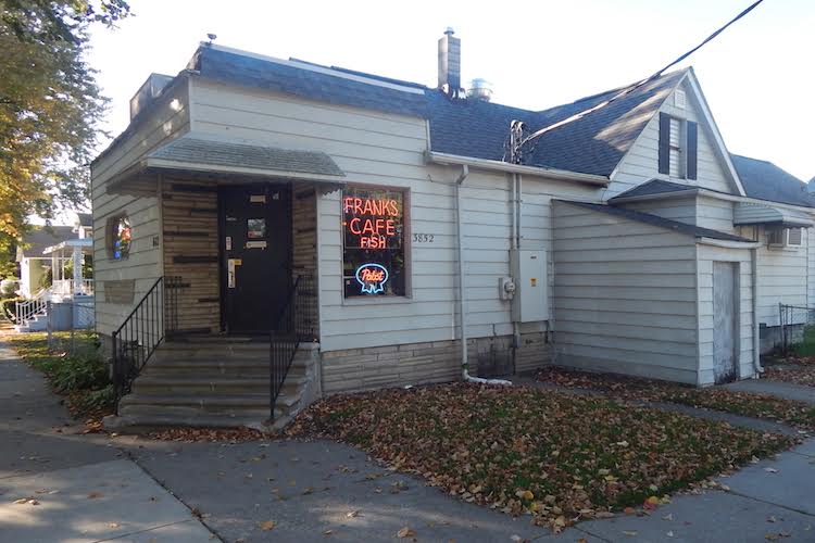 Frank’s Cafe on Sixth St. at Forest opened in 1933 and began serving fish dinners in the 1940s.