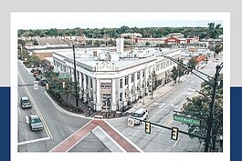 The historic Farmington State Bank Building