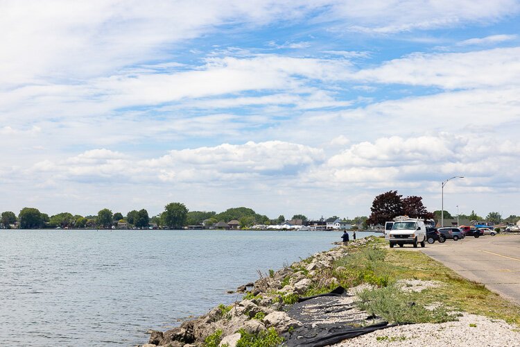 The Harley Ensign Memorial Boat Launch is a popular fishing destination.
