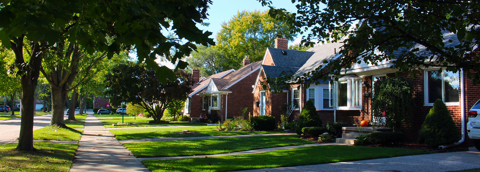 A Harper Woods neighborhood.