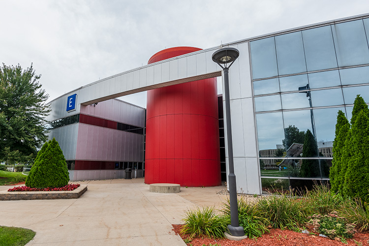 Henry Ford College's technology building. Photo by Doug Coombe.