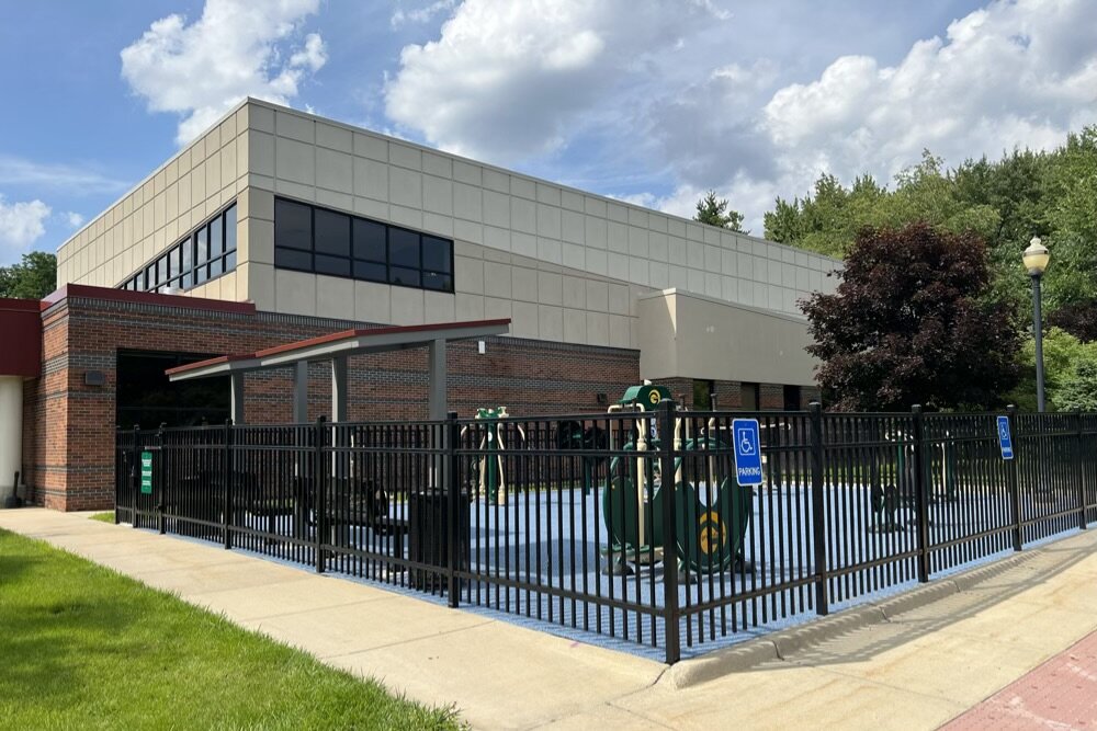 The recently opened 50+ Outdoor Fitness Park at the Sterling Heights Senior Center.