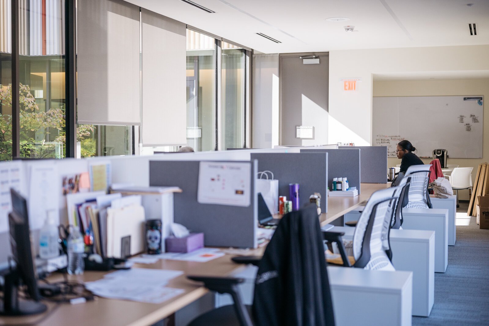 The collaboration lab is a space where families can meet with all teachers and behavioral health specialists serving their students across the P20 campus.