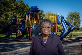 Katha Lee James and the Friends of Pontiac Parks are working to improve Pontiac's park and play spaces. 