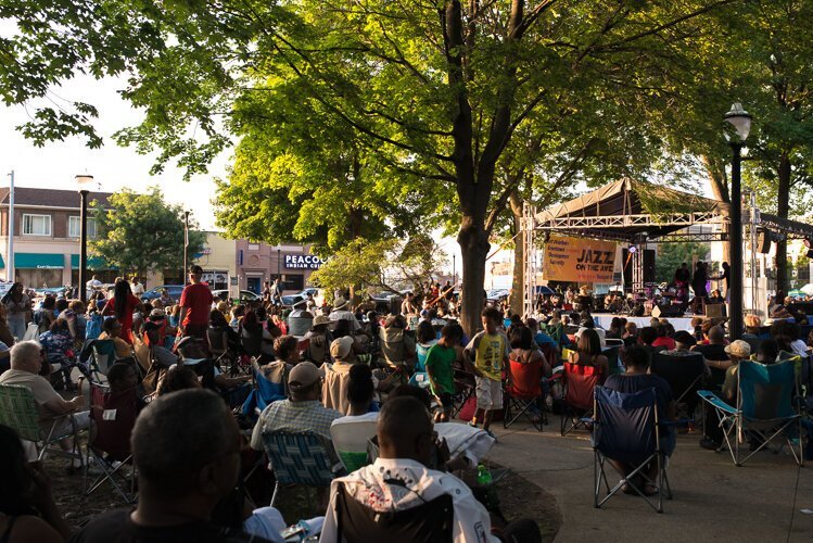 Jazz on the Ave. in City Hall Park.