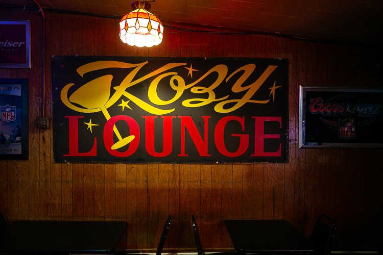 The Kozy Lounge mural will soon give way to a new streetfront window.