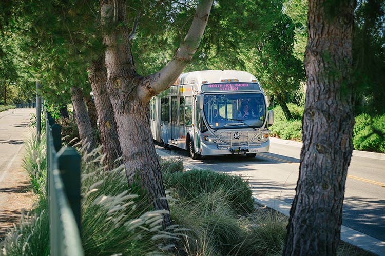 LA Metro's Orange Line bus.