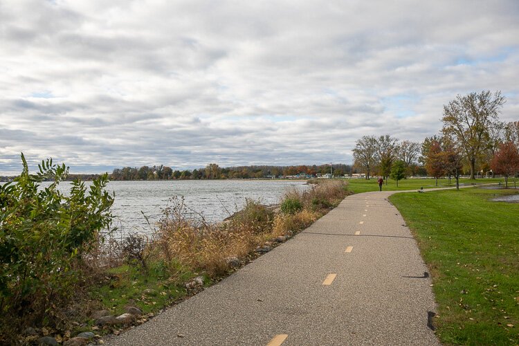 Bike Trail at Lake St. Clair Metropark.