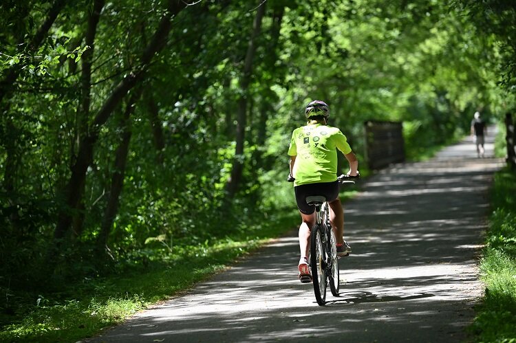 Macomb has 155 miles of constructed bike trails